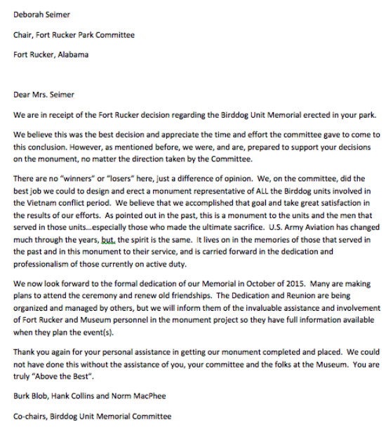 Letter from Norm MacPheed to Deborah Seimer Letter from Norm MacPheed to Deborah Seimer