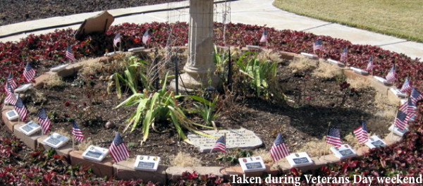 Memorial Garden at the Bentley home