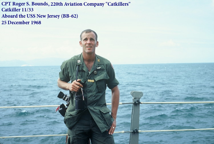 CPT Roger S. Bounds aboard the US Battleship New Jersey