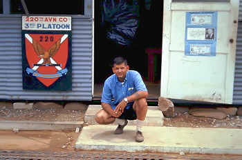 photo, SP5 Wayne Parker, Catkiller Crew Chief, July 1966 to July 1967