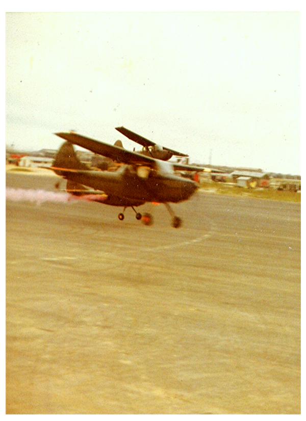 Birddog flyby. Photo courtesy Curt Perry