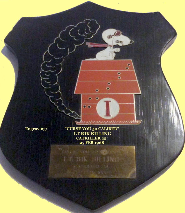 1LT Rik Billing Plaque, 1968