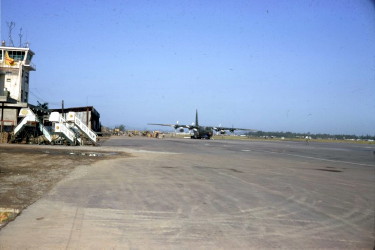 Phu Bai tower with C 130