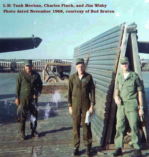 CPT Thomas (Tank) Meehan, CPT Charles Finch, and MAJ Jim Wisby, Phu Bai, Nov 1968