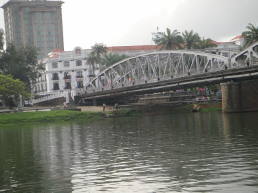 Our hotel at base of the Perfume River Bridge that flight crews used to get to and from the Citadel Airfield (do not remember where our barracks/hotel was located)